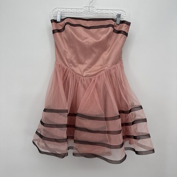Betsey Johnson Vintage *Flaws* Mini Pink Dress Tulle Punk Size 8 Y2k - Picture 1 of 15